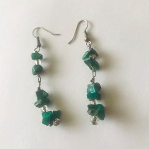 Green Stone Earrings